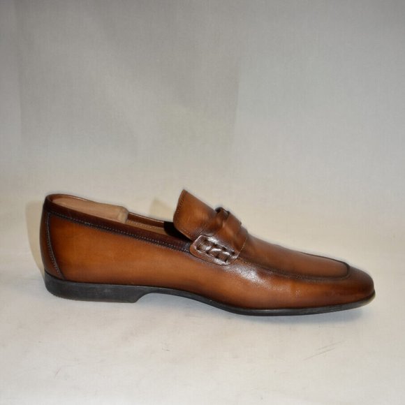 Magnanni Raso Leather Loafer Cuoio Brown Size 11 M US 24379 DD289